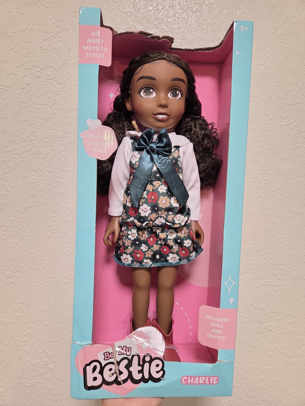 Charlie Fashion Doll in Floral Teal Outfit
